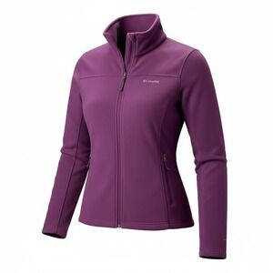 Columbia Benton Springs Full Zip Fleece Jacket Womens XL Purple Magenta Outdoor